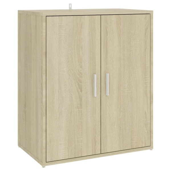 Mueble zapatero de aglomerado roble Sonoma 60x35x70 cm M 5