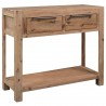 Mesa consola de madera maciza de acacia 82x33x73 cm 1