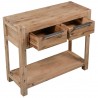 Mesa consola de madera maciza de acacia 82x33x73 cm 3