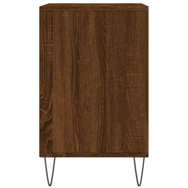 Mueble zapatero madera contrachapada roble marrón 102x36x60 cm M 5