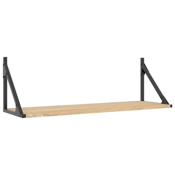 Prateleiras de parede 2pcs derivados de madeira carvalho sonoma M 4