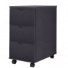 Mueble de cajones negro 33x45x60 cm 1
