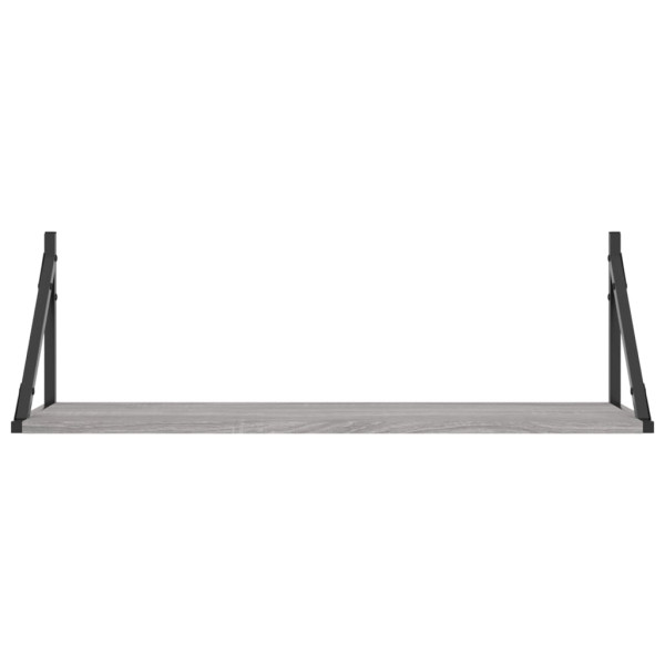 Prateleiras de parede 2 uvas de madeira Sonoma 80x25x25.5cm M 5