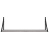 Estantes pared 2 uds madera ingeniería gris Sonoma 80x25x25.5cm 5