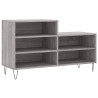 Mueble zapatero madera contrachapada gris Sonoma 102x36x60 cm 2