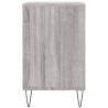 Mueble zapatero madera contrachapada gris Sonoma 102x36x60 cm 5