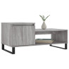Mesa de centro madera contrachapada gris Sonoma 100x50x45 cm 3