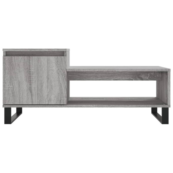 Mesa de centro 100x50x45 cm derivados madeira cinzento sonoma M 5
