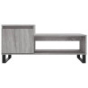 Mesa de centro madera contrachapada gris Sonoma 100x50x45 cm 5