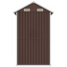 Abrigo de jardim 192x152.5x237 cm aço galvanizado castanho 5
