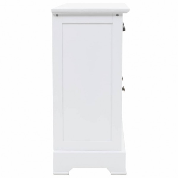 Aparador de 3 puertas MDF y madera de pino 105x35x77.5 cm M 5