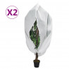 Cubierta para plantas con cremallera 2 uds 70 g/m² 1.55x1.55 m 1