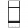 Estante de pared con barra negro 30x25x65 cm 4