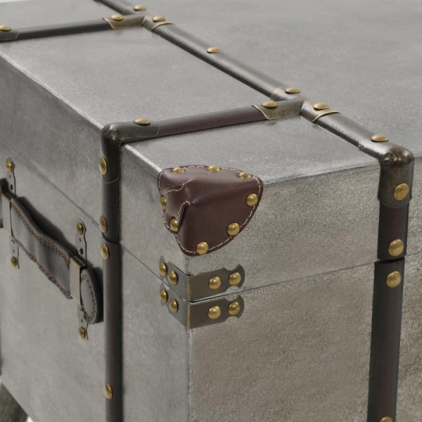 Mesa de centro em MDF e alumínio 102x51x47.5 cm M 2