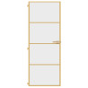 Puerta de interior dorada vidrio templado y aluminio 76x201.5cm 3