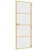 Puerta de interior dorada vidrio templado y aluminio 76x201.5cm 5
