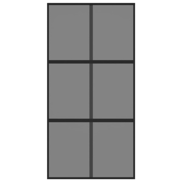 Porta deslizante vidro temperado e alumínio preto 102.5x205 cm M 4