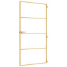 Puerta interior dorada vidrio templado aluminio 102.5x201.5 cm 5