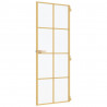 Puerta de interior dorada vidrio templado y aluminio 83x201.5cm 5