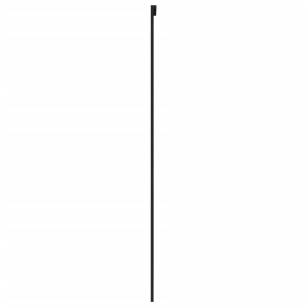 Puerta corredera vidrio templado y aluminio negra 90x205 cm M 5