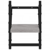 Estantes de pared con barras 2 uds gris Sonoma 20x25x30 cm 5