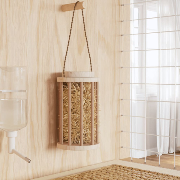 Comedero de heno para conejos madera maciza abeto Ø15x25.5 cm M 5
