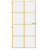 Puerta interior dorada vidrio templado aluminio 102.5x201.5 cm 3
