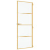 Puerta de interior dorada vidrio templado y aluminio 76x201.5cm 5