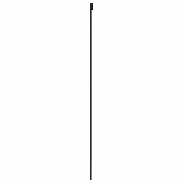 Puerta corredera vidrio templado y aluminio negra 102.5x205 cm M 5