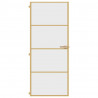 Puerta de interior dorada vidrio templado y aluminio 83x201.5cm 3
