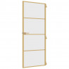 Puerta de interior dorada vidrio templado y aluminio 83x201.5cm 5