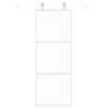 Puerta corredera vidrio templado y aluminio blanca 76x205 cm 3