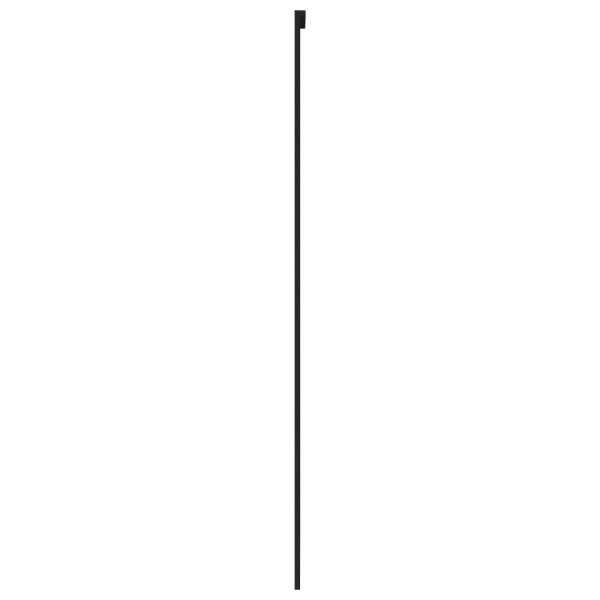 Puerta corredera vidrio templado y aluminio negra 76x205 cm M 5