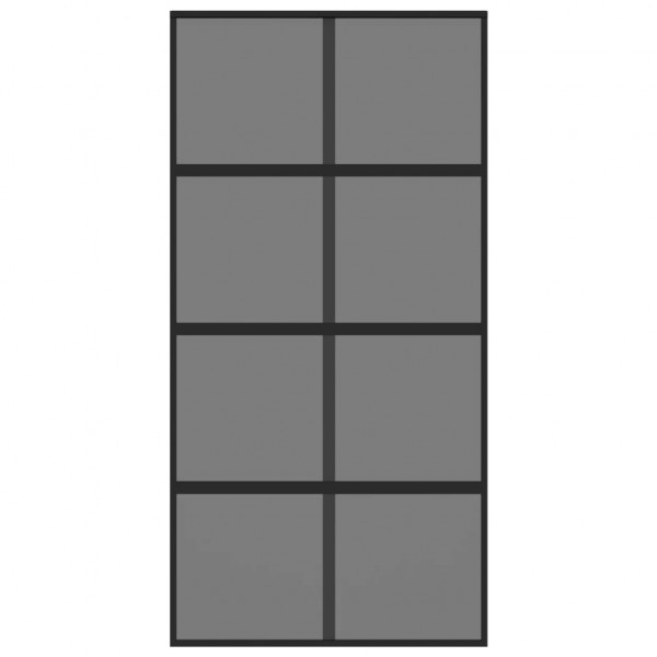 Porta deslizante vidro temperado e alumínio preto 102.5x205 cm M 4