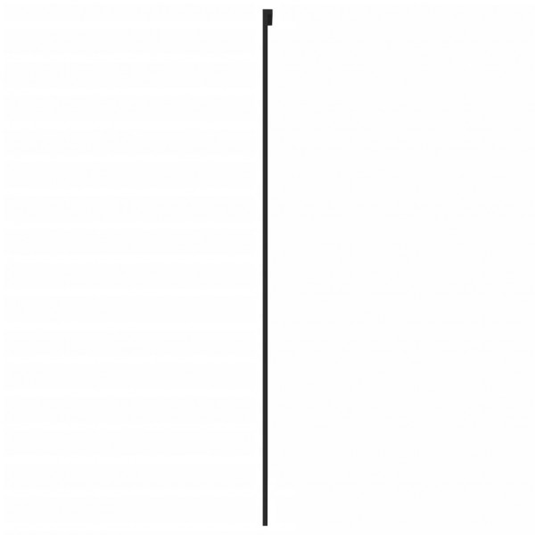 Puerta corredera vidrio templado y aluminio negra 76x205 cm M 5