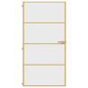 Puerta interior dorada vidrio templado aluminio 102.5x201.5 cm 3