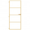 Puerta de interior dorada vidrio templado y aluminio 83x201.5cm 3