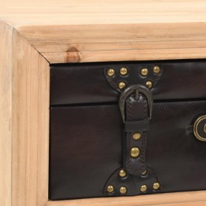 Mesa de centro de madera maciza de abeto 115x55x50 cm H