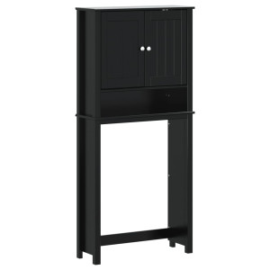 Mueble para lavadora BERG madera maciza negro 76x27x164.5 cm H