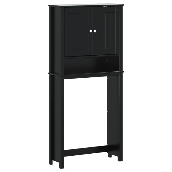 Mueble para lavadora BERG madera maciza negro 76x27x164.5 cm M 2
