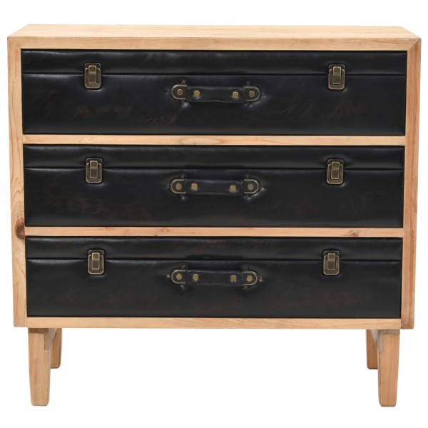 Armário com gavetas madeira de abeto maciça 80x36x75 cm M 5