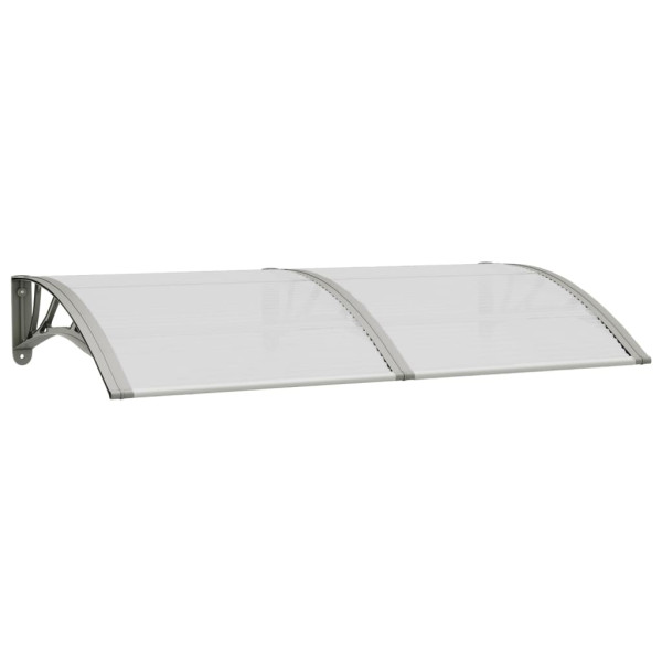 Toldo de porta cinzento 150x75 cm policarbonato M 2