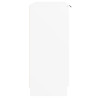 Aparador de madera contrachapada blanco 60x30x70 cm 4