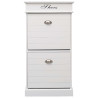 Sapateira 50x28x98 cm madeira de paulownia branco 2