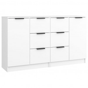 Aparadores 2 pcs 60x30x70 cm derivados de madeira branco H