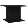 Mesa de centro madera contrachapada negro 55.5x55.5x40 cm 2