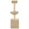 Rascador para gatos con poste de sisal 105 cm beige 3