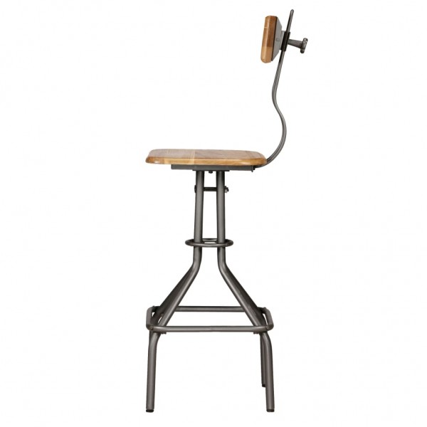 Cadeiras de bar 2 pcs madeira teca recuperada maciça M 4