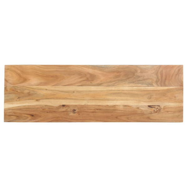 Mesa consola de madera maciza de acacia 110x35x75 cm M 3