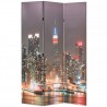Biombo divisor plegable 120x170 cm Nueva York de noche 1